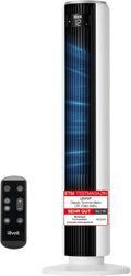 Levoit DC Motor Tower Fan - Ultra Quiet 20dB Cooling Solution with Remote Control, 12 Speed Settings, and 12 Hour Timer - Powerful 24W Stand Fan in Elegant White, 92 cm