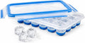 EMSA Clip & Close Frischhaltedose – 100% Auslaufsicher, Spülmaschinenfest und Mikrowellengeeignet, Perfekt für Eiswürfel und Aufbewahrung, Blau, Made in Germany