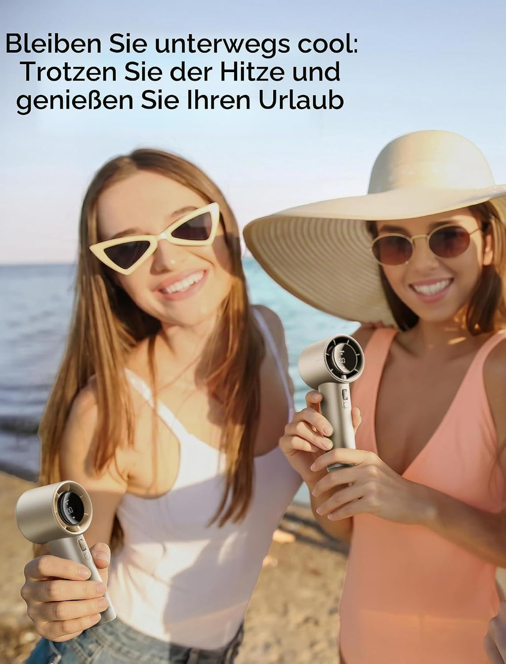 JISULIFE Handventilator Pro1S – Hochgeschwindigkeits-Kühlung mit 40 Stunden Laufzeit, Metallgehäuse für Langlebigkeit, Individuelle 1-100 Geschwindigkeitsstufen – Perfekt für Reisen und Geschenke (Bernsteingold)