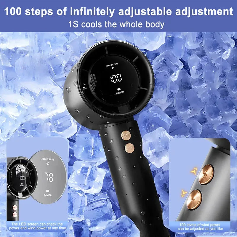 Mini Handventilator – USB Schnellladung, Tragbar