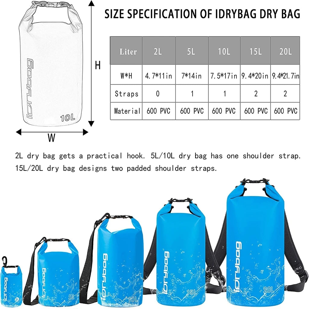 Wasserdichter Packsack – Für Kajak, Wandern & Wassersport