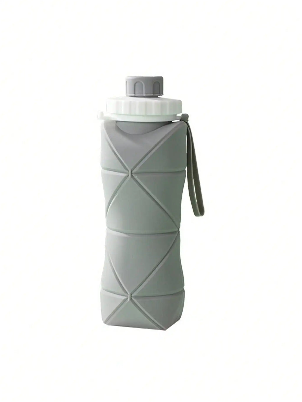 Faltbare Silikon-Trinkflasche – 600ml, Kompakt für unterwegs